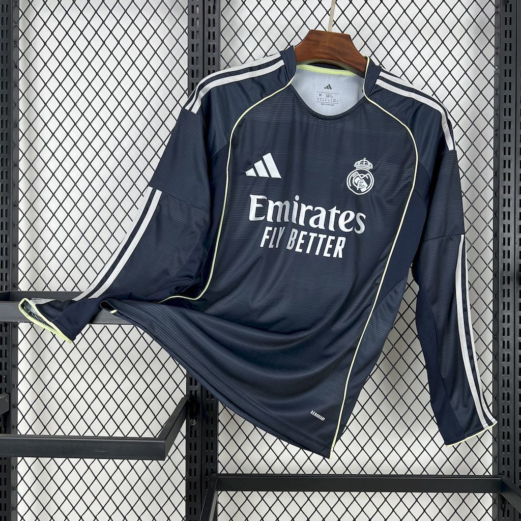 Maillot Real Madrid Extérieur Manche Longue 25-26