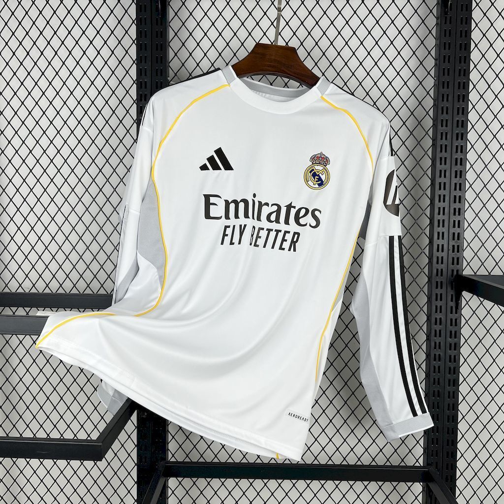 Maillot Real Madrid Domicile Manche Longue 25-26